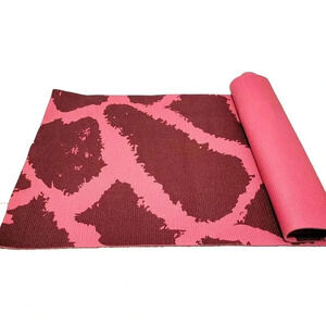 Yoga Mat Exercise Fitness Pilates Pink 2' x 5' 7.5" Gym Meditation Pad